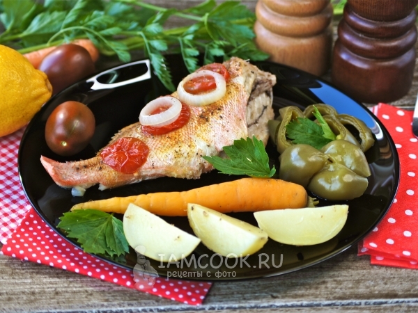 Рыба с овощами на пару в мультиварке, рецепт с фото