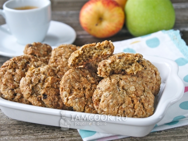 Овсяное печенье без яиц, рецепт с фото