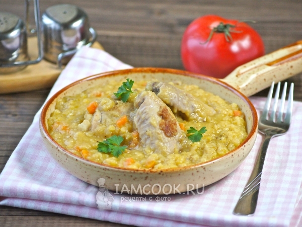 Курица с чечевицей в мультиварке, рецепт с фото
