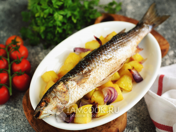Пеленгас с картошкой в духовке, рецепт с фото