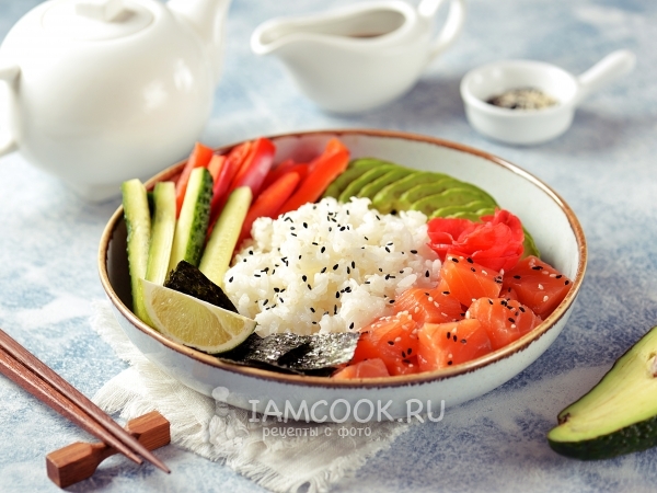 Суши боул, рецепт с фото