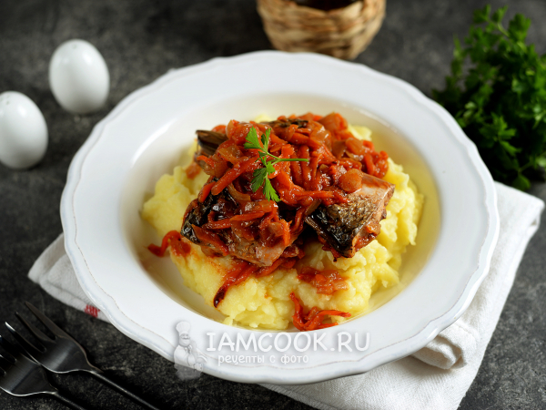 Пеленгас кусочками в духовке, рецепт с фото