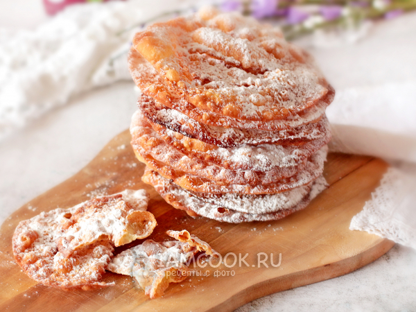 Хворост-лепешка, рецепт с фото