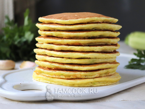 Кабачковые панкейки, рецепт с фото