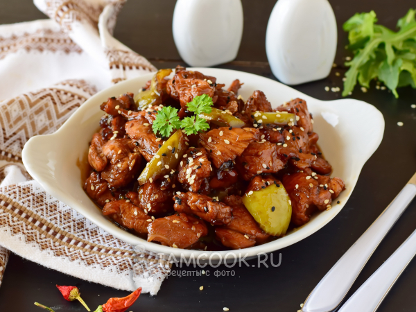 Индейка в соусе терияки, рецепт с фото