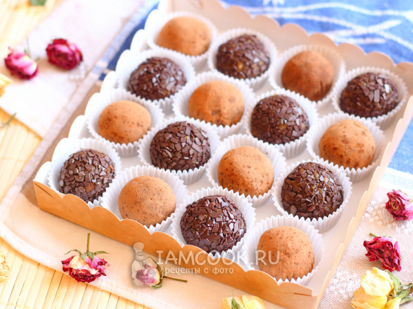 Конфеты из фиников и орехов, рецепт с фото