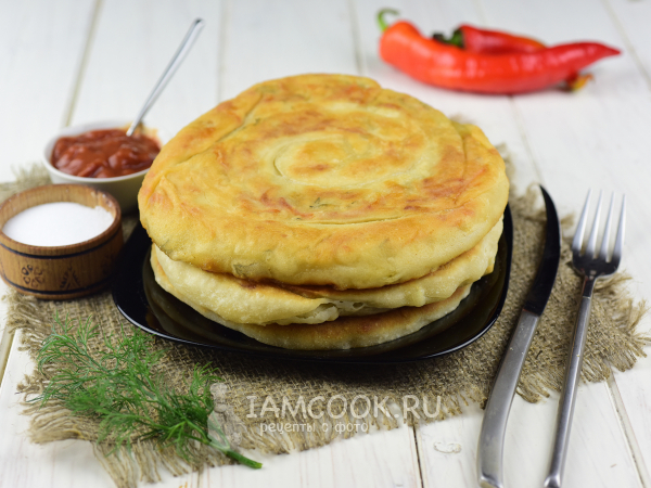 Катлама с сыром, рецепт с фото