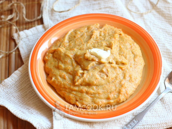 Манная каша с морковью (на молоке), рецепт с фото