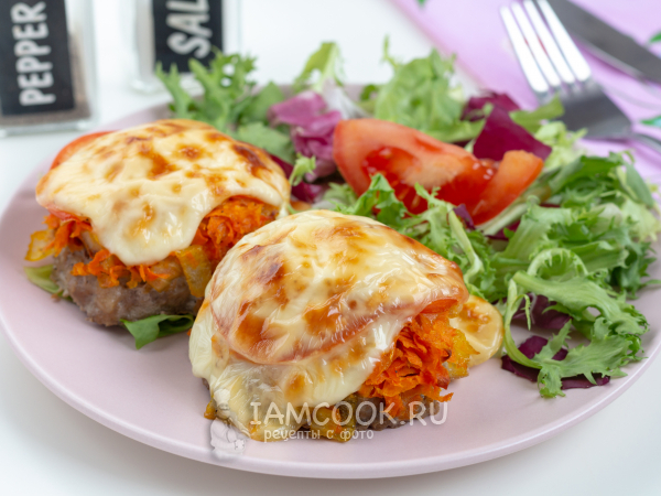 Котлеты под шубой в духовке, рецепт с фото