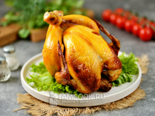 Курица на банке с пивом в духовке, рецепт с фото