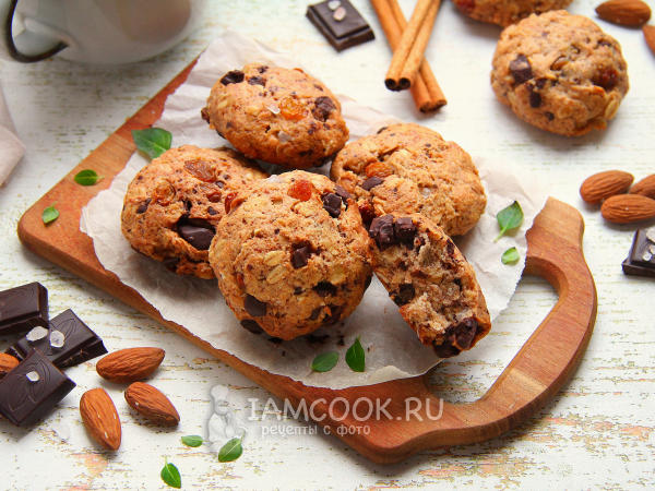 Постное миндальное печенье, рецепт с фото