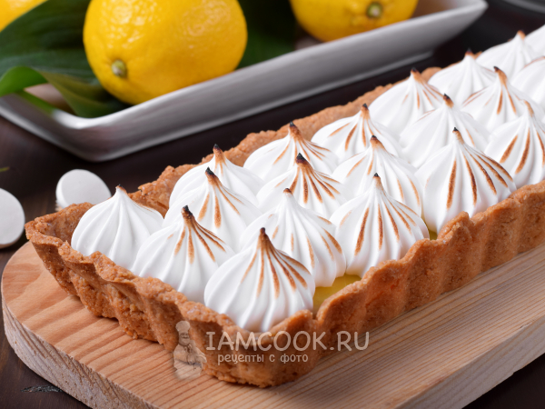 Лимонный тарт с меренгой, рецепт с фото