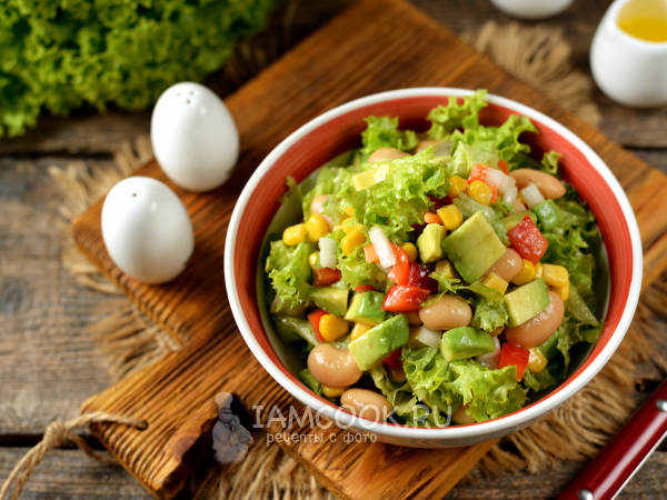Мексиканский салат с авокадо, рецепт с фото
