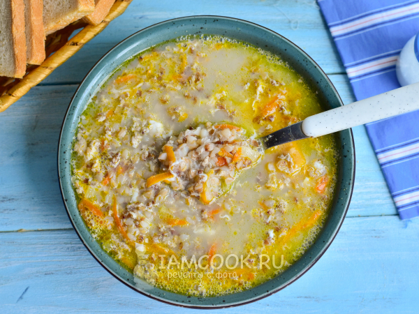 Гречневый суп с яйцом, рецепт с фото