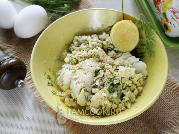 Треска под польским соусом, рецепт с фото