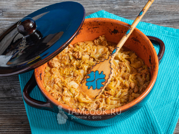 Баранина с капустой в духовке, рецепт с фото