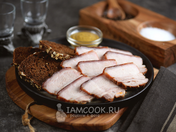 Свиная грудинка в микроволновке (в пакете), рецепт с фото