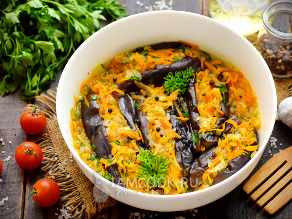 Квашеные баклажаны по-одесски, рецепт с фото