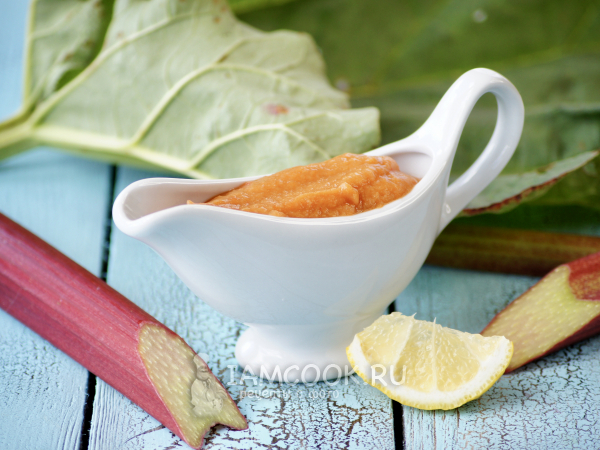 Соус из ревеня к мясу, рецепт с фото