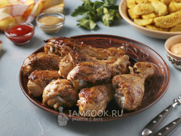 Куриные голени в китайском соево-апельсиновом маринаде, рецепт с фото