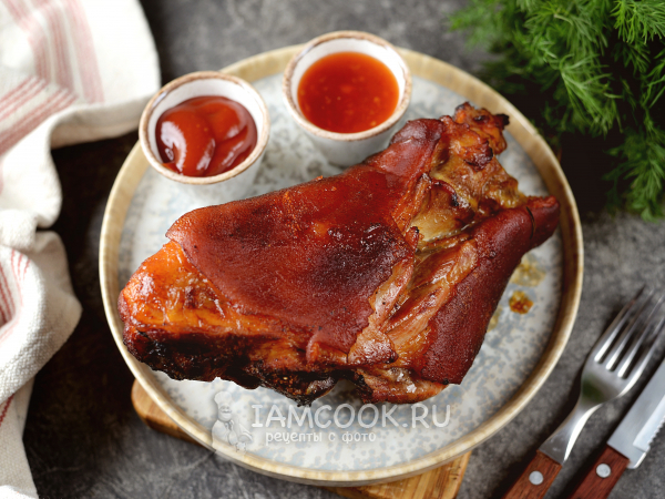 Рулька в медово-горчичном соусе в духовке, рецепт с фото