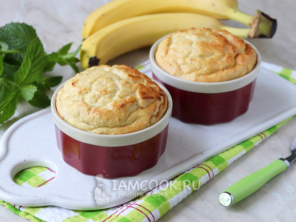 Творожно-банановое суфле, рецепт с фото