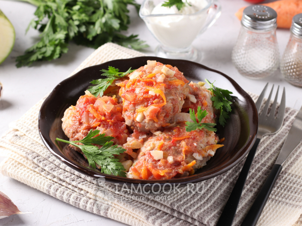 Ленивые голубцы с кабачком и фаршем, рецепт с фото