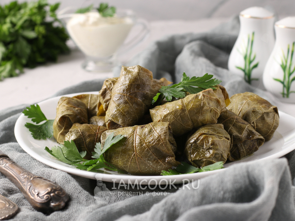Долма с булгуром, рецепт с фото