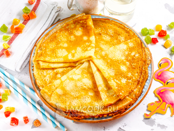 Блины на макаронном отваре, рецепт с фото