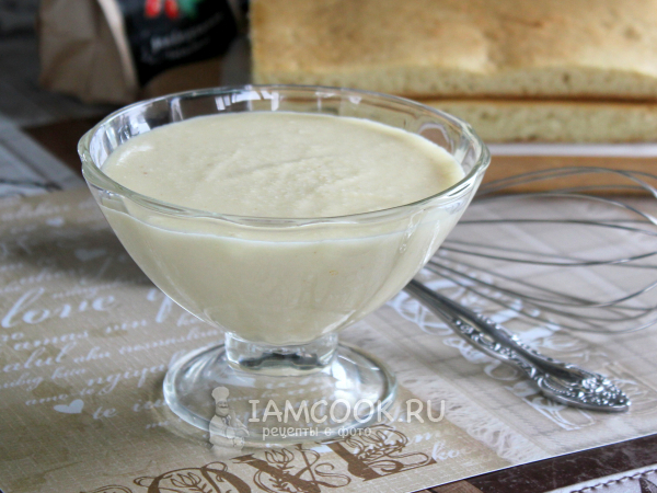 Заварной сметанный крем, рецепт с фото