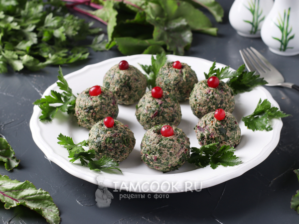 Пхали из свекольной ботвы, рецепт с фото