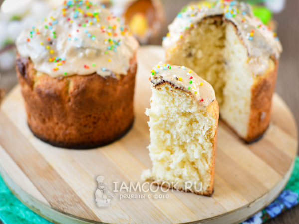 Влажный кулич (пасхальный), рецепт с фото