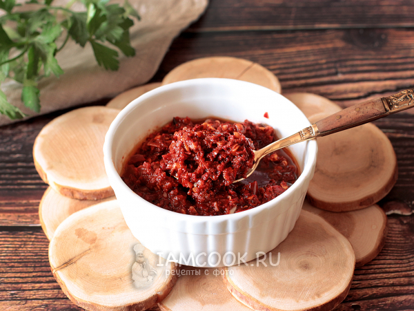 Соус Ягмуч (уйгурская аджика), рецепт с фото