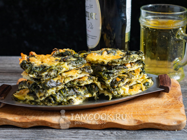 Шпинат с сыром в духовке, рецепт с фото