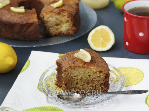 Лимонный манник без яиц и муки, рецепт с фото