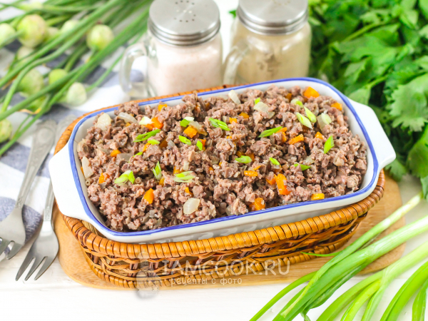 Паштет из легкого, рецепт с фото