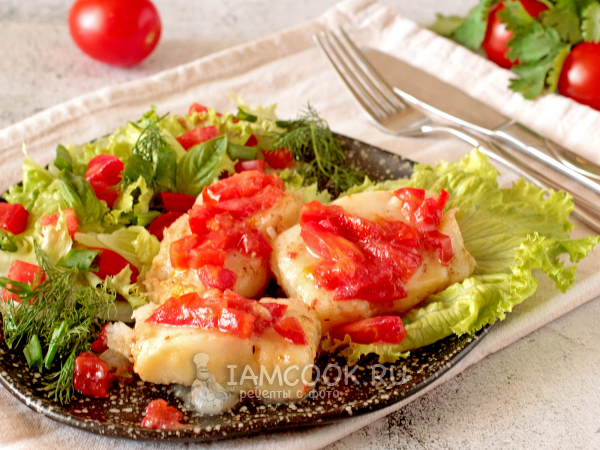 Филе палтуса на сковороде, рецепт с фото