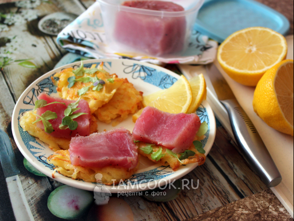 Малосольный тунец, рецепт с фото