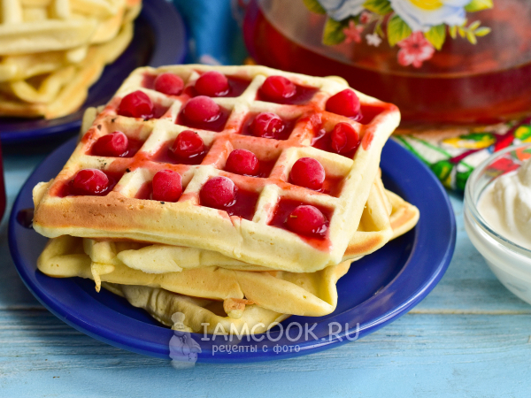 Венские вафли без сливочного масла, рецепт с фото