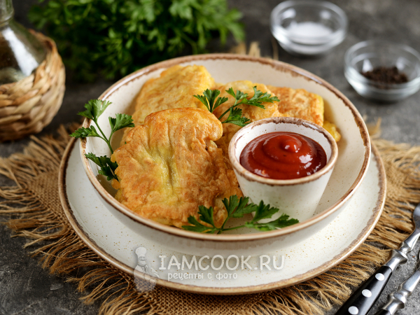 Минтай в сырном кляре, рецепт с фото