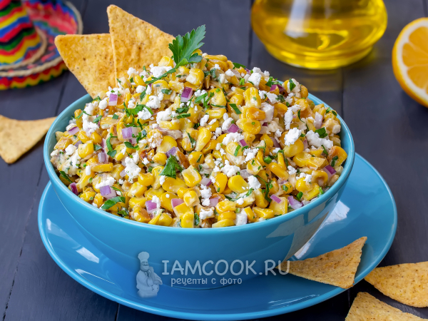 Жареная кукуруза, рецепт с фото