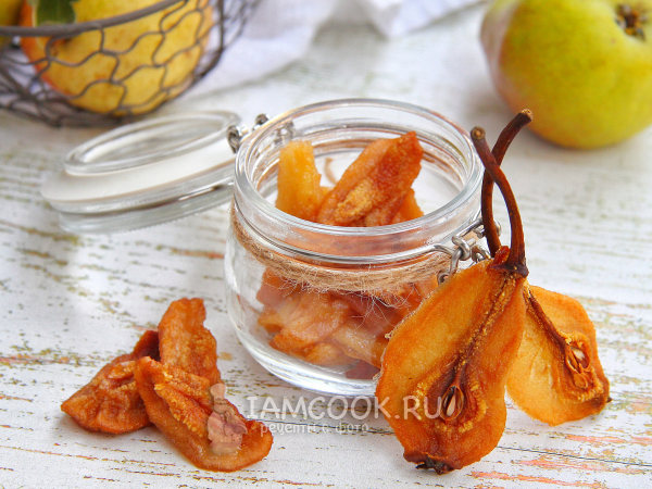 Вяленые груши, рецепт с фото
