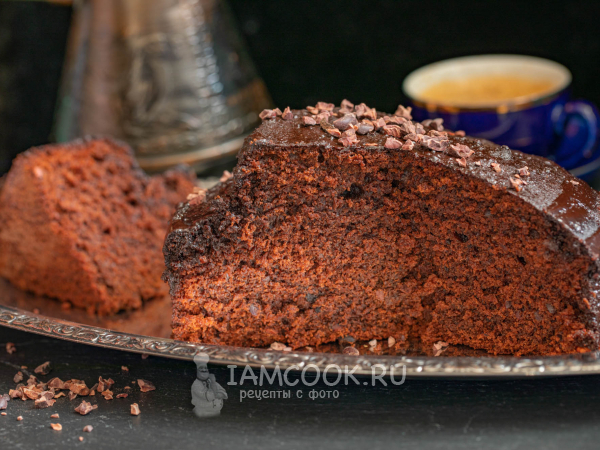 Шоколадный пирог с какао в духовке, рецепт с фото