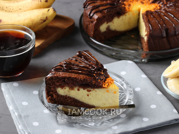 Творожный пирог «Вулкан», рецепт с фото