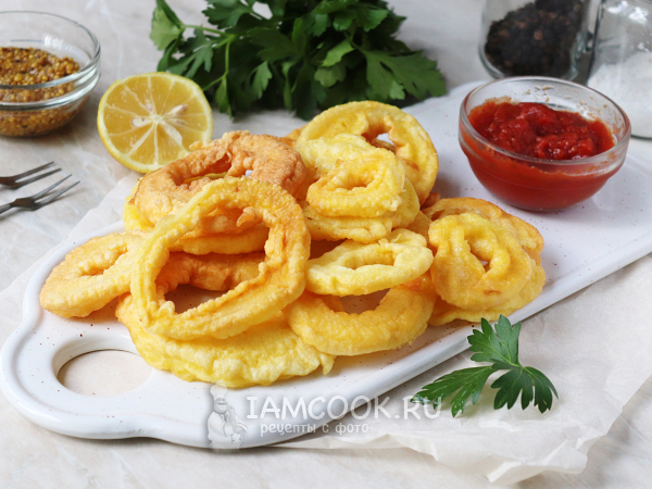 Луковые кольца в мультиварке, рецепт с фото