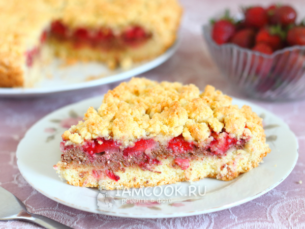 Творожная сбричолата с клубникой, рецепт с фото