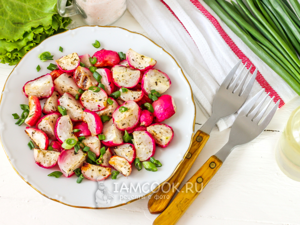 Запеченный редис, рецепт с фото