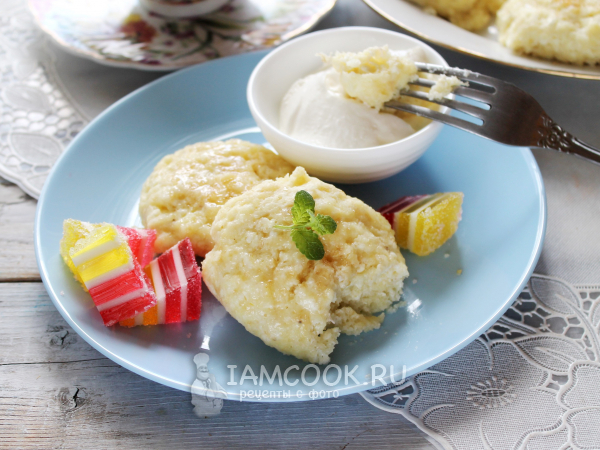 Сырники с бананом в пароварке, рецепт с фото