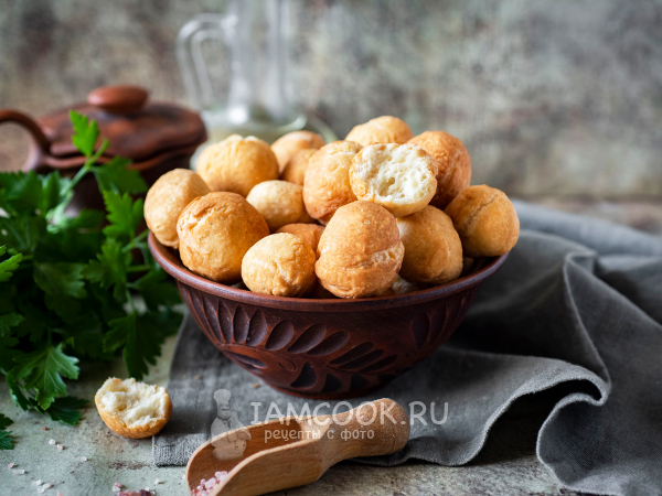 Баурсаки на сметане, рецепт с фото