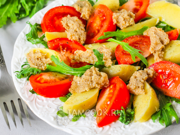 Салат с икрой минтая, рецепт с фото